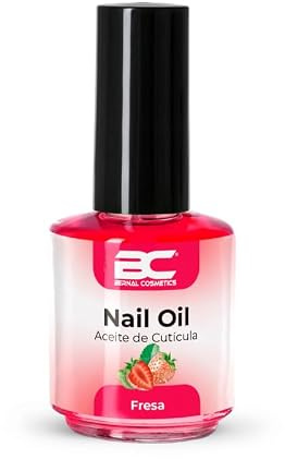 BC Bernal Cosmetics Aceite de Fresa para Uñas y Cutículas, Tratamiento Hidratante, Nutritivo y Fortalecedor, 15 ml
