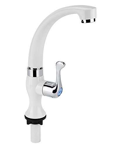 Tyenaza Rubinetto Bagno Lavabo in Plastica ABS,Rubinetto Acqua Fredda da Cucina Accessori per Lavabo da Bagno Collegamento G1/2