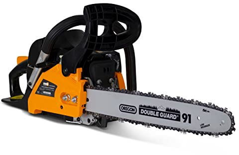 FEIDER FTRTPRO40 - Kettensäge Benzin 41cm³ 40cm - Motorsäge mit Oregon-Führung & -Kette - Benzinmotorsäge mit Handstarter - Motorkettensäge mit Schnittlänge 37,5cm - 2-Takt Motor - Profi-Werkzeug