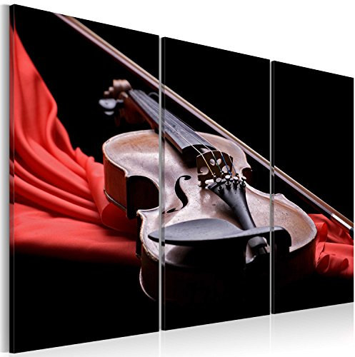 murando Cuadro Acústico música 120x80 cm espuma acústica absorbe el sonido aislamiento lienzo de 3 piezas Impresión Artística Decoración de Pared 030205-1