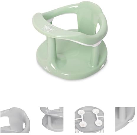 Lorelli Babybadewannensitz Happy Bubbles rutschfeste Basis, hohe Rückenlehne grün