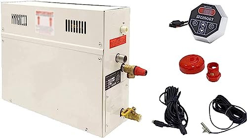 CHONGHAN Pool Heater 3KW,4.5KW,6KW,8KW,9KW,10.5KW,12KW,15KWSauna Steam Generator Bath 35-55℃ Shower Bathroom Steam Generator Steamer for Home Swimming Pool Within