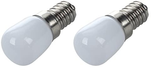 NIEI 2X 1.5W E14 2835 Smd Frigorífico Congelador Bombillas LED Lámpara Mini Pigmeo 220V Color: Cálido Paquete: 1Pcs