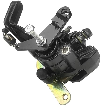 Mabutingti Conjunto de pinza de freno trasero para Yamaha Banshee 350 YFZ350 Warrior 350 YFM350X Wolverine 350 YFM350FX Raptor 660R YFM660R (con freno de estacionamiento & Pastillas)