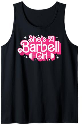 She's A Barbell Girl Funny bodybuilder Weightlifter Women Tank Top