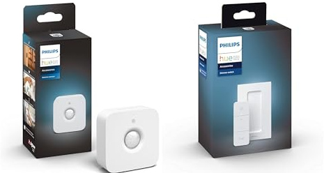 Philips Hue Détecteur de Mouvement Motion Sensor + Dim Switch Télécommande Nomade Variateur de Lumière