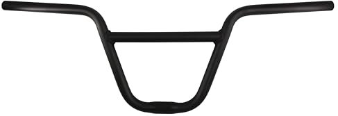 S SENQI BMX-Lenker, Fahrradlenker, Aluminiumlegierung, leicht, 22,2 mm, Lenkerende, 730 x 25,4 x 22,2 mm, Schwarz