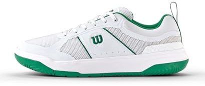 Wilson Pickle Pro Herren-Pickleball-Schuhe, Klassisches Design, Hervorragende Passform, Robuste Struktur, Mit atmungsaktivem Mesh, Bosphorus/Weiß/Bosphorus, Größe 8,5