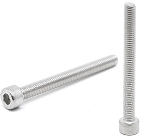 10x Vis CHC M5 x 50mm inox - Vis BTR en Acier Inoxydable A2 Six pans Creux Tête Cylindrique - DIN 912 tête ronde pour rondelle et écrou