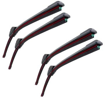 Escobillas Limpiaparabrisa para Benz para Clase C C32 W203 2000 2001 2002 2003 Limpiaparabrisas de Goma Doble Accesorios de Goma Delantera para Coche(4PCS)