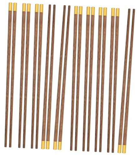 YKJGRTF Palillos japoneses, Palillos Personalizados, 10 Pares de Palillos de Madera de Metal for la Cena del hogar, Palillos Chinos, Palillos for la Cena