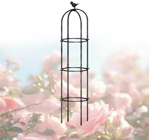 Genérico Enrejado Jardín Plantas Trepadoras, Garden Tower Obelisk Trellises Soporte, Columna para Rosales Metal, Inoxidable Grande Soporte para Plantas en Maceta 180/230/280/330cm(280cm/9.2ft)