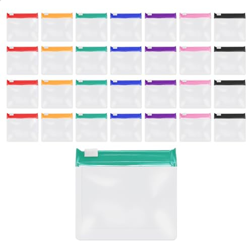 COACOM 28 Piezas De Bolsas Selladas Transparentemente, Suministros De Viaje, Focas De Múltiples Postes Que Pueden Almacenar Joyas, Medicamentos Y Dulces.