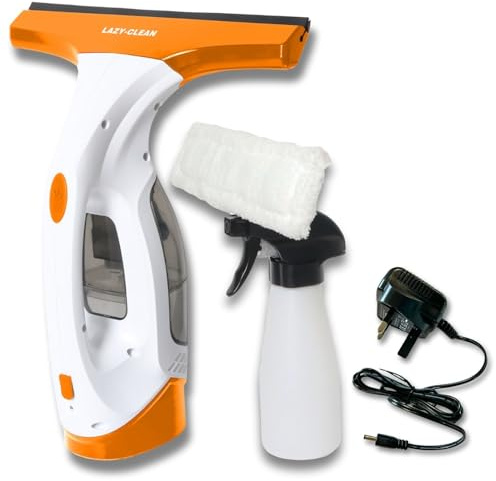 Lightweight Window Vacuum Cleaner Cordless 30 Min Run Time | 280mm Squeegee Window Vac | 1.8kPa suction Power | Electric Window Cleaner, Condensation Vacuum, Handheld Window Vac