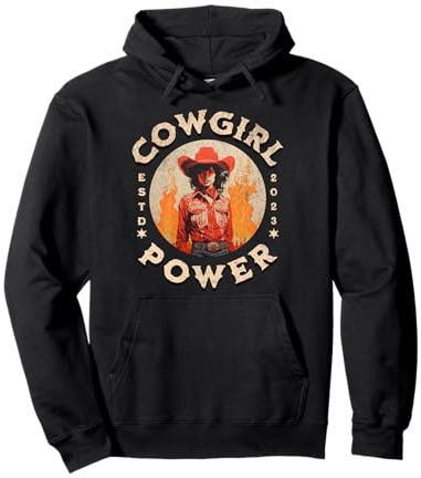 Vintage Rodeo Reiten Cowgirl Power Frauen Pullover Hoodie