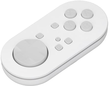 Akozon Key Chain Sized Mini Controller for Anki App, Wireless Controller for Anki App Gamepad Sized Portable Compact with Cable and Strap for Pink (White)