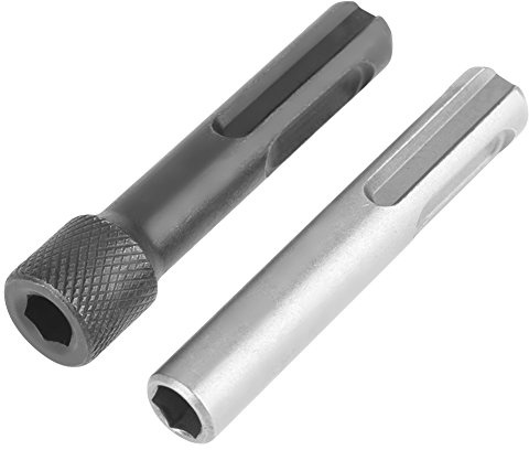2Pcs SDS to 1/4 Inch Hex Shank Drill Bit Adapter | Chrome Vanadium Steel, Magnetic Hex Drive, Converts SDS to 1/4 Inch Hex, Hammer Drill and Impact Driver
