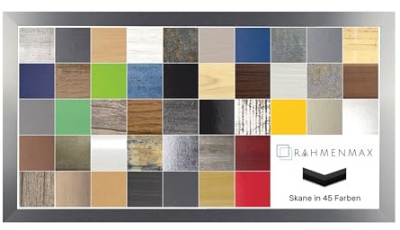 RahmenMax Skane Puzzlerahmen Bilderrahmen Posterrahmen 33x98 cm Farbe Alu Gebürstet Dekor Passgenau Handgefertigt inklusive klarer Acryl Verglasung