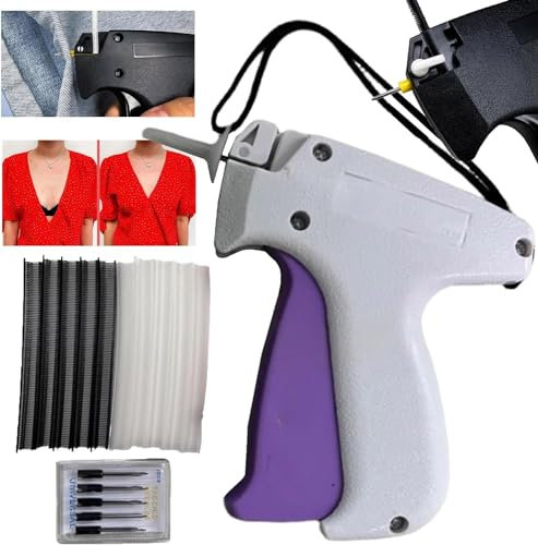 Gahwa Quick Clothing Fixer, Mini Quick Repair Garment Sewing Machine, Quilt Tacking Gun, Instant Button Garment Connector, Schnellfixierer für Kleidung, Mini-Schnellreparatur (White)