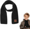 Abeillo Winter Schal - Baumwolle Unisex Baby Schal, Warme Winterschals für Kinder, Weicher Gestrickter Halswärmer, Warme Schals, Wickeltuch für Baby, Jungen, Mädchen (Schwarz)