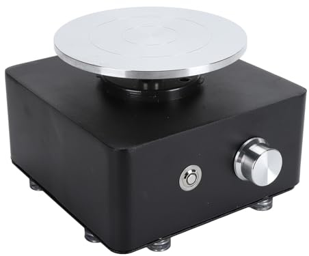 Naroote Macchina a Ruota in Ceramica, 0-180 Giri/Min Regolabile da 100-240 V Practical Children Mini Kit di Ruota Ceramica Area Risparmio Faioni Fai-da-Te Fai da Te (Plug dell'UE 100-240 V.)