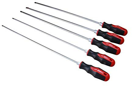 US PRO Extra longue de qualité commerciale Lot de 5 tournevis US1534 450 mm
