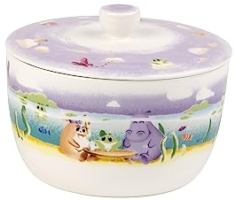 Villeroy und Boch Lily in Magicland Süßigkeiten-Dose, 450 ml, Premium Porzellan, Pink/Bunt