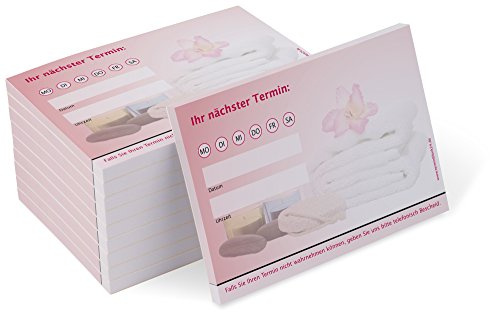 Terminblock Trend (10 Blöcke) je 50 Terminzettel für Wellness, Massage, Kosmetik