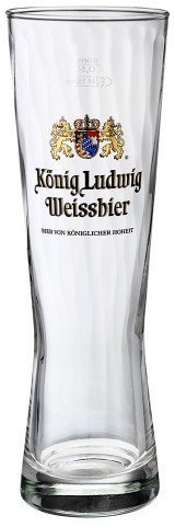 Konig Ludwig Weissbier 0.5L Tall Glass Kaltenberg Germany