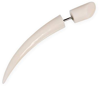 Fly Style 1 Stück Fake Taper Expander - Ohrring aus Horn, Knochen oder Holz