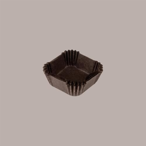 Lucgel Pirottini Carta Marrone Quadrato Nr 1 per Pasticceria Fredda - 2000 pezzi -