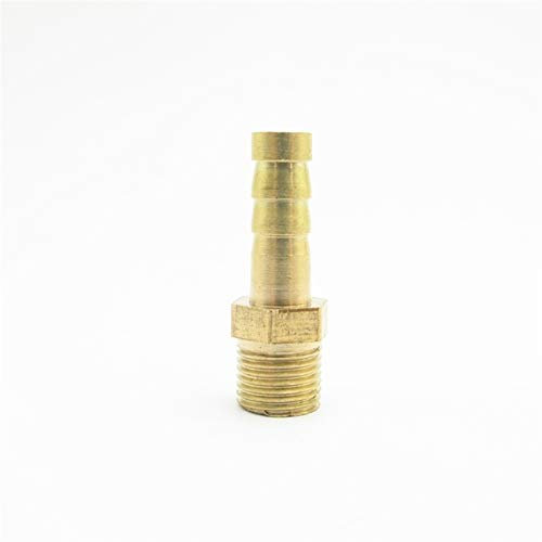 Pangocho Jinchao-Messing Schlauchtülle Nippel-Stecker-Adapter, 4mm 6mm 8mm 10mm 12mm Schlauchkupplung 1/8 BSP Außengewinde Messing Barbed Pipe Fitting, Armaturen reparieren