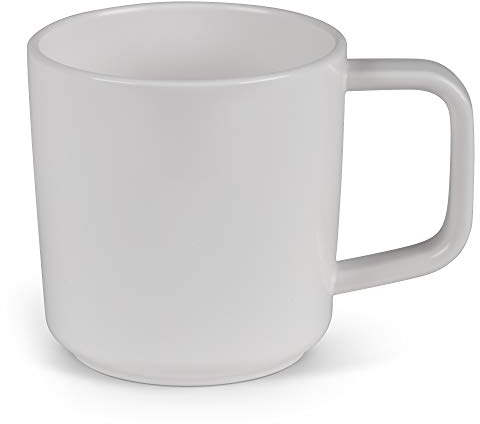 Kampa Melamine Frost White Mug Set (Pack of 4)