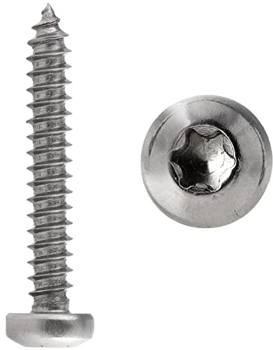 FASTON® Blechschrauben mit Linsenkopf und Innensechsrund TX 4,2x50 mm ISO 14585 Edelstahl A2 V2A (50 Stück) Torx Form C mit Spitze Selbstschneidend DIN 7981