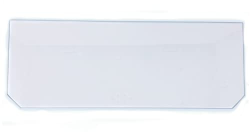 Glas Revolution Kühlschrank Einlegeboden - Klarglas 4 mm – Glasplatte, 2 abgeschrägte Ecken, alle Maße lieferbar (89,96 EUR/qm) - 520 mm x 325 mm