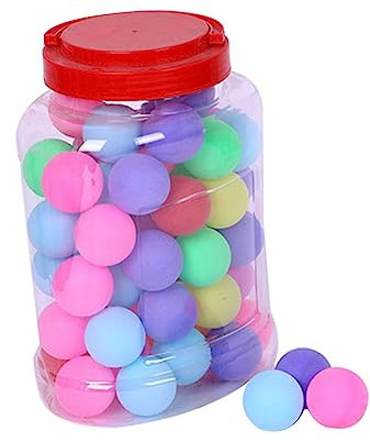 BESPORTBLE 60 Stück 40mm Tischtennisbälle Farbige Pong Bälle Für Training Und Trinkspiele Kunststoff Präzise Sprungkontrolle Für Partys Und Wettkämpfe
