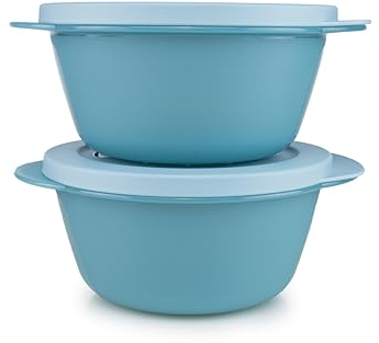 Tupperware Mikrowelle CrystalWave 2x 775 ml türkis (inkl. Ausstecher)