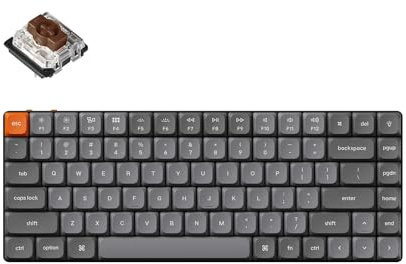 Keychron K3 Max QMK/Via Clavier Mécanique sans Fil, 75% Layout programmable, RGB LED, Gateron Brown Switch Hot-Swap, Cadre en Aluminium Bluetooth/USB-C Clavier de Jeu Filaire pour Mac Windows Linux