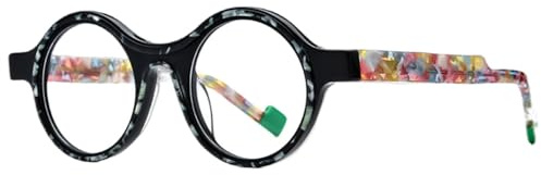MUTYNE Acetat Brillengestell Herren Bunte Retro Runde Brillen Damen Brillen Brillen