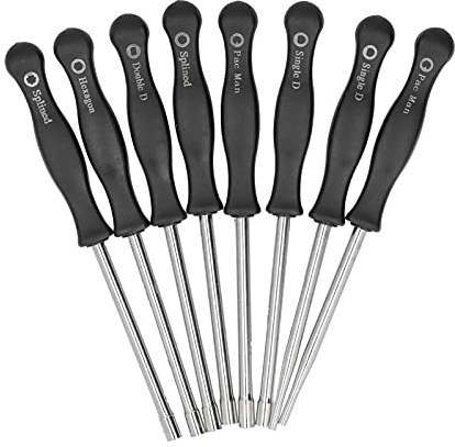 Outil de Réglage du Carburateur, Tournevis de Moteur en Fer 8 Pièces/Ensemble pour pour pour Jardin pour Cour pour