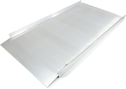 The Ramp People Ramp for Wheelchairs, Mobility Scooters, Walkers No Handrails/Handrails 4ft - 12ft (8ft / 243cm) Solid Aluminium Ramp Indoor or Outdoor Use 72cm Wide