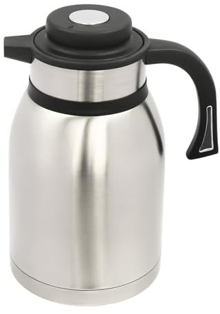 2 Litre Stainless Steel Thermal Carafe Jugs, Walled Vacuum Insulated Coffee Pot with Press Button Top, Thermal Jug Flask Leak Proof for Juice/Milk/Tea