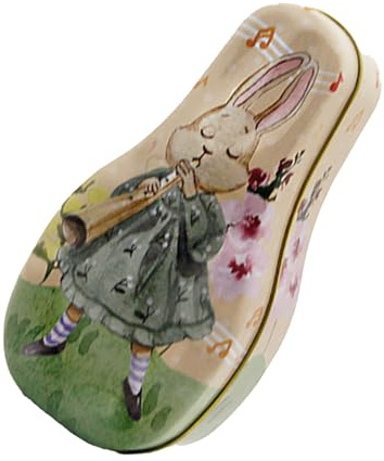 Bkljkf Scatola di stagno pasquale vintage, contenitore di Pasqua, contenitore portatile per cioccolatini festivi – Gusto – Contenitore in latta, per ragazze, bambini, bambini