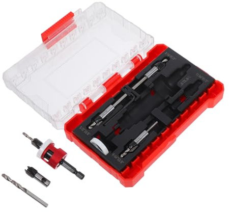 TOPPERFUN Brocas Avellanadoras Para Kit Completo Diseño De Profundidad Herramienta De Carpintería