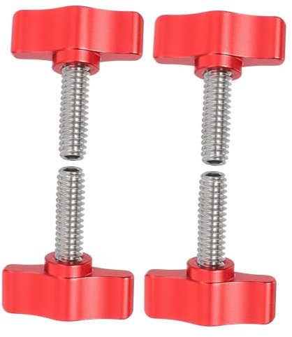 VALICLUD 4 Stück Rändelschrauben Griffknopfschrauben Gewindeknöpfe Griffschrauben Klemmschraube Knöpfe Festziehen Rändelschraube Kamerazubehör 1/4x20,4