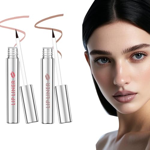 Peel Off Lip Liner Stain Set, Rosa Viola Matita da Labbro Pelable, Rossetto Opaco Lunga Tenuta, Lip Tint Senza Trasferimento Tatuaggio Effetto, Impermeabile Altamente Pigmentato, Trucco Regali Donna