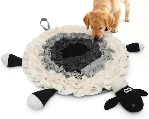 Schnüffelteppich für Hunde - Interaktive Futtermatte & Geruchstrainingsspielzeug für große, mittelgroße & kleine Hunde | Welpen Puzzle Slow Feeder & Schleckmatten-Alternative