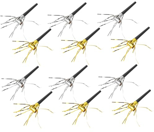 CLISPEED 40 Piezas Silbato De Borla Reventones Flecos Para Fiestas De Silbato Para Hacer Ruido Para Decoración De Fiesta