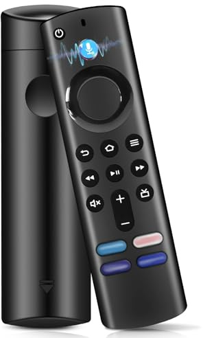 Ersatz-Sprachfernbedienung (3 Gen) Kompatibel mit TV (2 und 3 Gen), TV (4K, 4K Max, Lite, HD), TV Cube(2nd und 3rd Gen), mit Bluetooth und 4 Abkürzungsschlüssel
