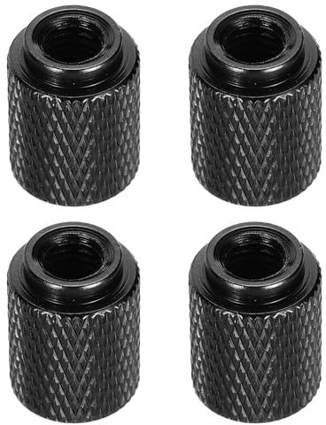 QUARKZMAN 4 Piezas De Tuerca Moleteada Tuerca De Mano Negro Brillante